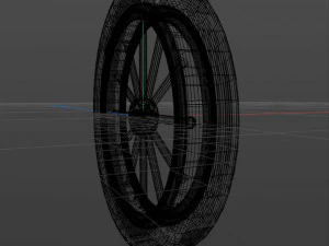 spoke wheel 1910 3D Model