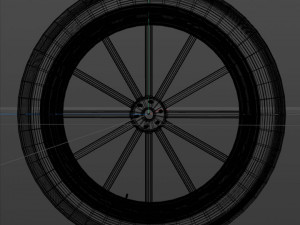 spoke wheel 1910 3D Model