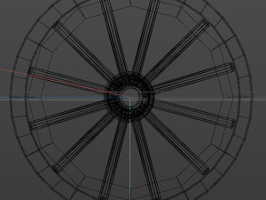 wooden wheel Modelo 3D