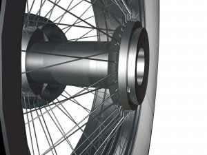 spoke wheel 30s Model 3D