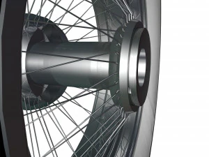 spoke wheel 30s 3D Model