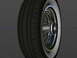 spoke wheel 30s Model 3D