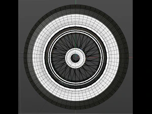 spoke wheel 30s 3D Model