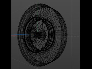 spoke wheel 30s Model 3D