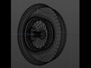 spoke wheel 30s 3D Model