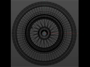 spoke wheel 30s 3D Model