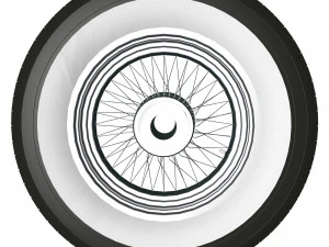 spoke wheel 30s 3D Model
