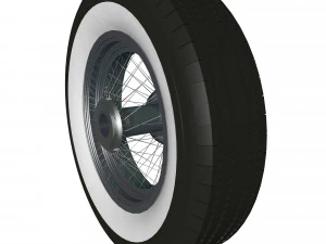 spoke wheel 30s 3D Model