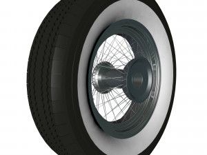 spoke wheel 30s Model 3D