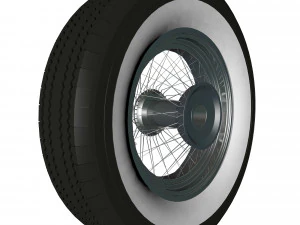 スポークホイール 30s 3Dモデル