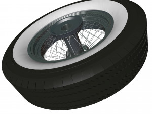 spoke wheel 30s Model 3D