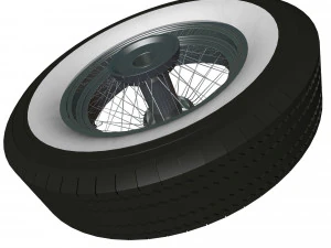 spoke wheel 30s 3D Model