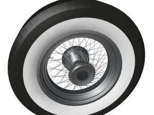 spoke wheel 30s 3D Model