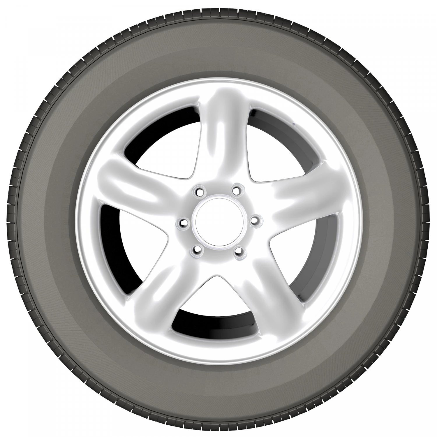 spoke wheel 21 3D Model .c4d .max .obj .3ds .fbx .stl .blend 