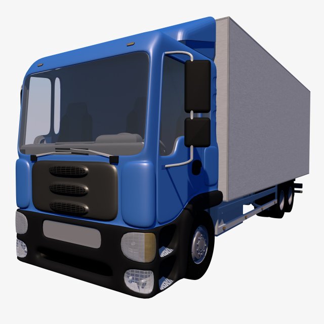 light-duty truck box model 3D Model .c4d .max .obj .3ds .fbx .stl .blend