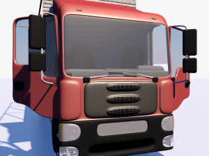 truck with sides and stands Modelo 3D