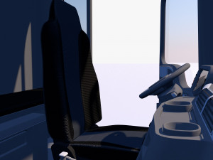 truck with sides and stands Modelo 3D