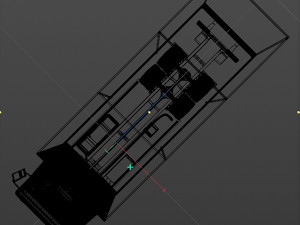 truck with sides and stands Modelo 3D