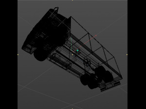truck with sides and stands Modelo 3D