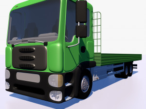 open body truck 3D Model