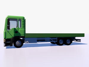 open body truck Model 3D