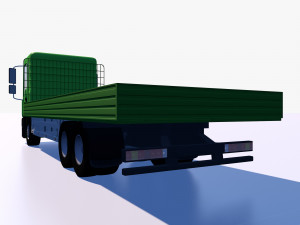 open body truck Model 3D