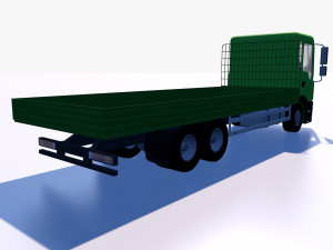 open body truck Model 3D