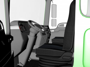 open body truck Model 3D