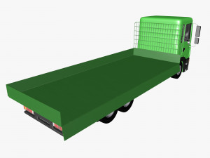 open body truck Model 3D