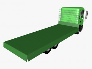 open body truck Model 3D