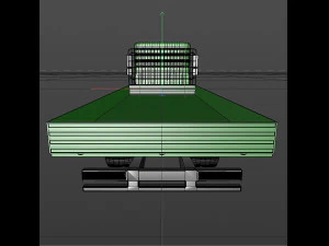 open body truck 3D Model