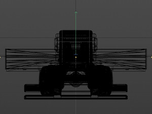 open body truck Model 3D