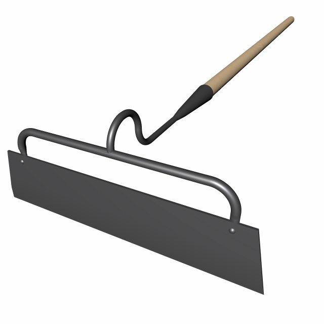 hoe Model 3D .c4d .max .obj .3ds .fbx .stl .blend 