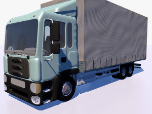 awning cargo truck 3Dモデル