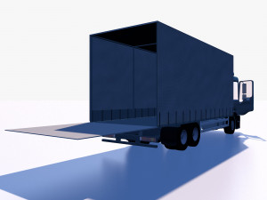 awning cargo truck 3D Модель