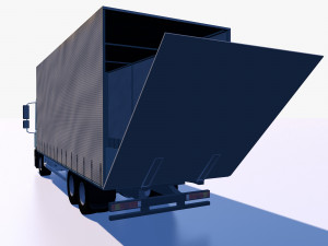 awning cargo truck 3D Модель