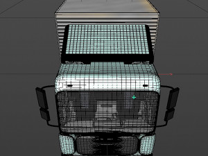 awning cargo truck 3D Модель
