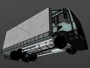 awning cargo truck 3D Модель
