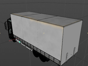 awning cargo truck 3D Модель