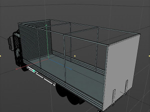 awning cargo truck 3D Модель