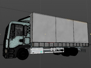 awning cargo truck 3D Модель