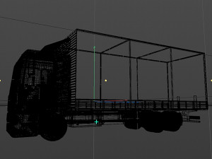 awning cargo truck 3D Модель