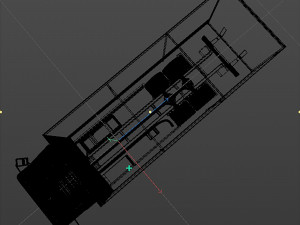 awning cargo truck 3D Модель