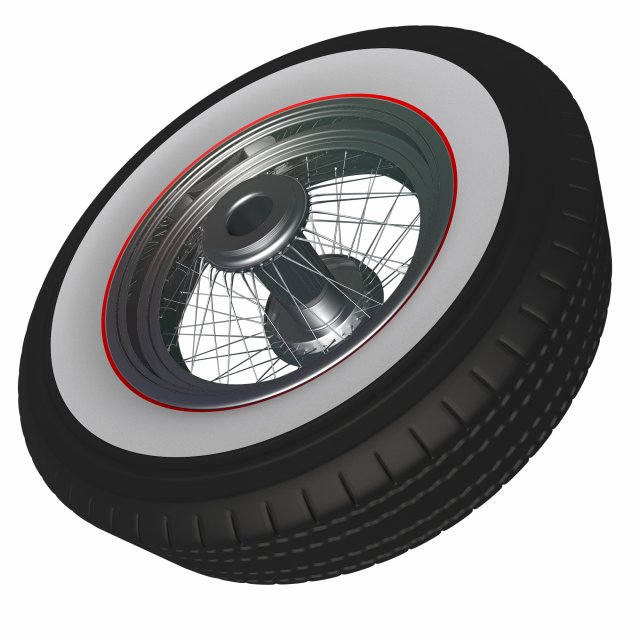 spoke wheel 30s v2 Model 3D .c4d .max .obj .3ds .fbx .stl .blend 