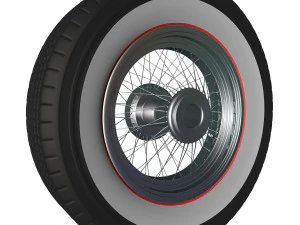 spoke wheel 30s v2 3D Model