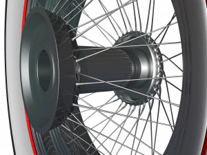 spoke wheel 30s v2 3D Model