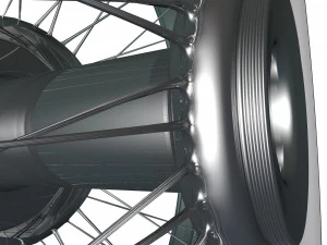 spoke wheel 30s v2 3D Model