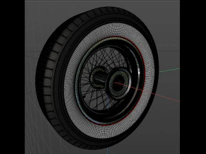 spoke wheel 30s v2 3D Model