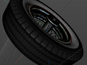 spoke wheel 30s v2 3D Model