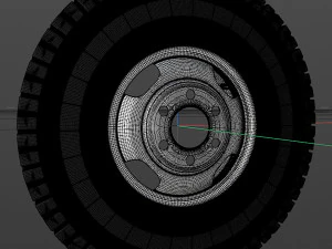 rueda de cami&oacute;n Modelo 3D